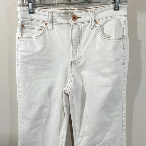 NWOT INC International Concepts Denim Jeans High Rise Wide Leg Crop Raw … - Picture 2 of 16